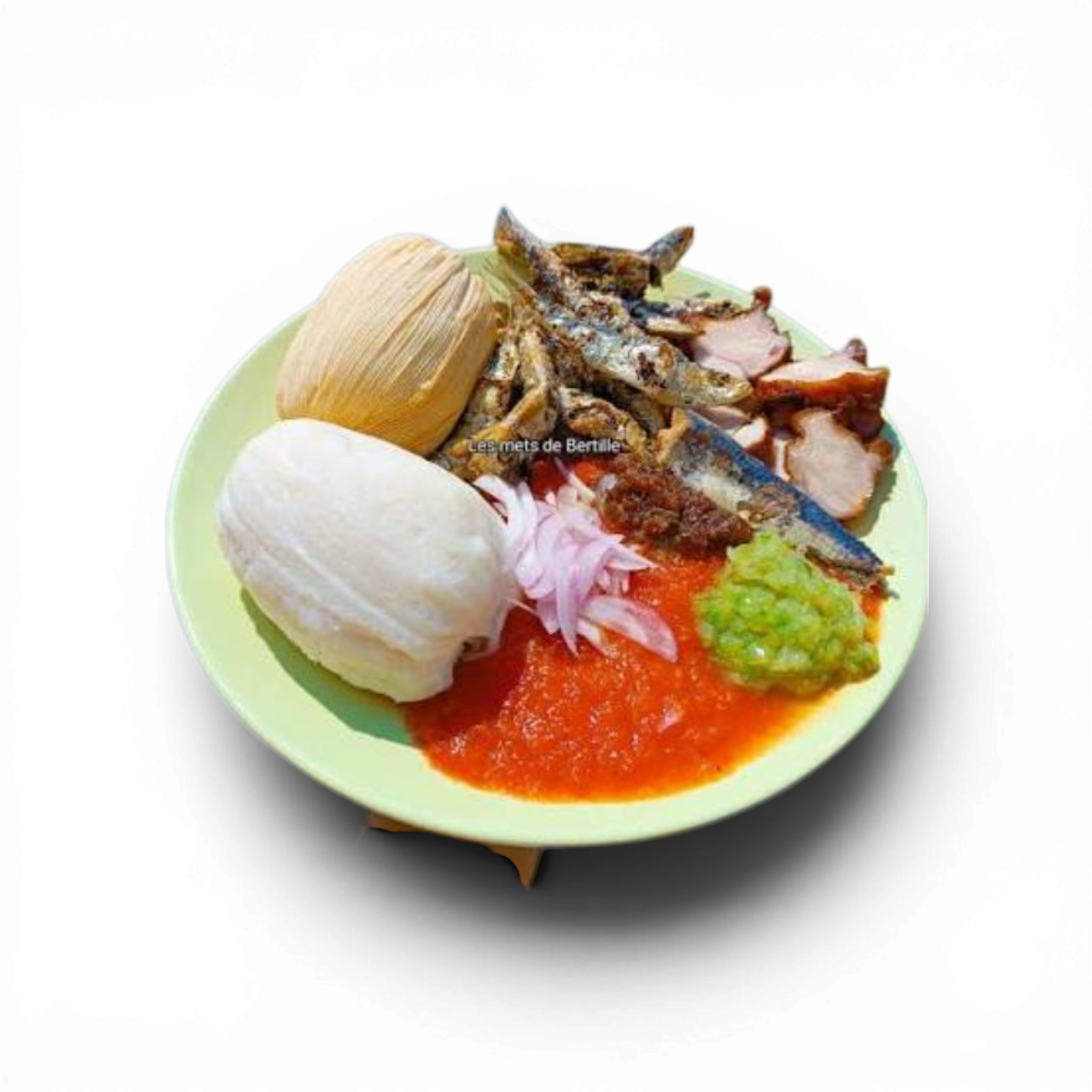 Donkounou ( kom) au poisson fris