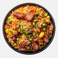 Riz au gras au poulet