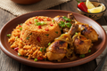 Plat Riz Gras / Poulet Yassa