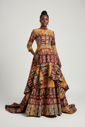 Robe Ankara Bogolan Femme
